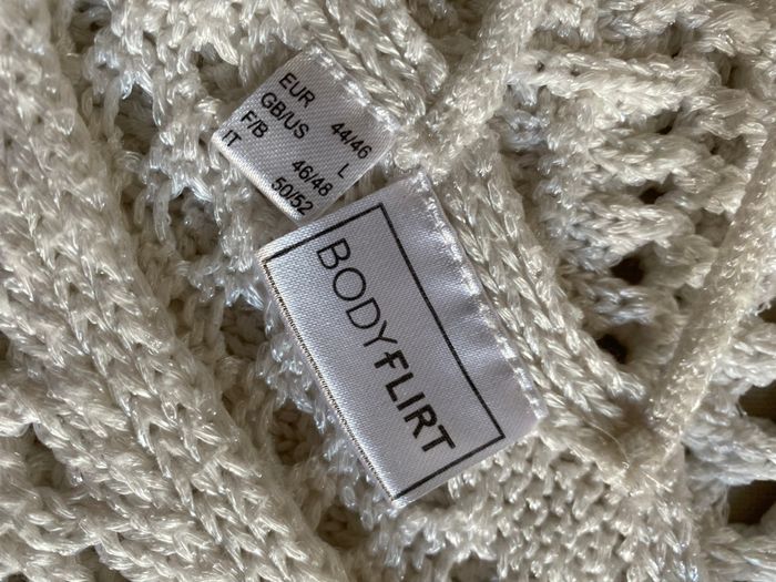 Pull blanc tricot crochet 46 Bodyflirt - photo numéro 6