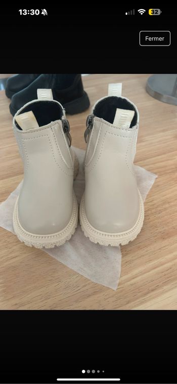 Bottines beige