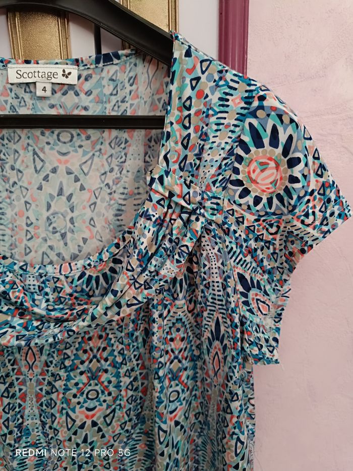 Blouse colorée Scottage T.4 ( 42) - photo numéro 4