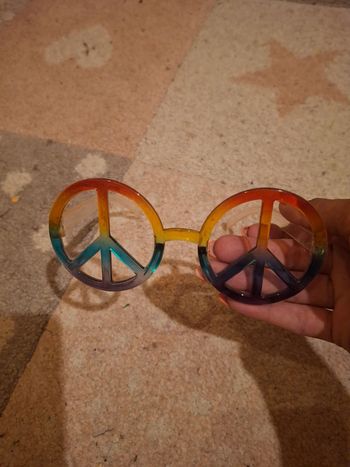 Lunette peace and love Multicolore homme ou femme