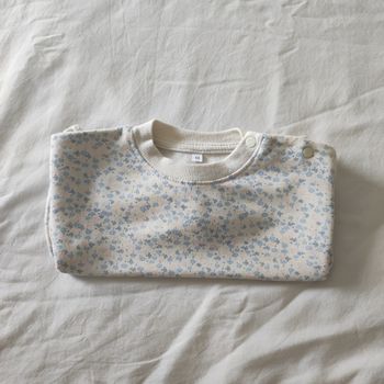 Sweat bébé Zeeman 6 mois imprimé fleuri