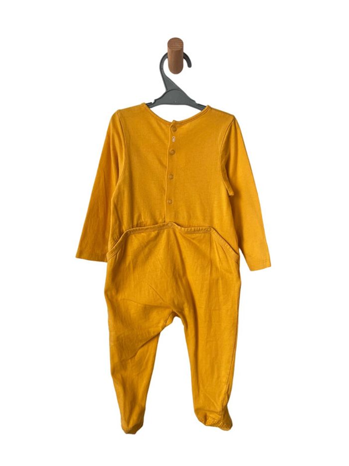 Pyjama 1 pièce jaune moutarde 100% coton - Okaïdi 18 mois - photo numéro 3