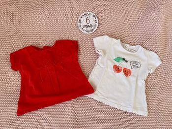 Lot t-shirt 6 mois