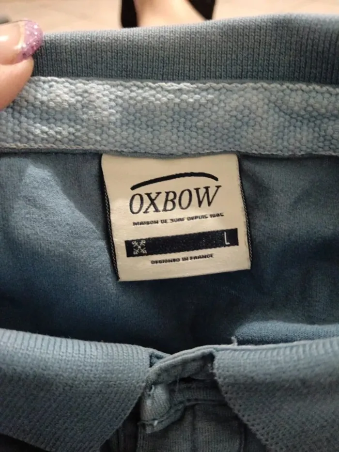 C55 polo bleu Oxbow L - photo numéro 3