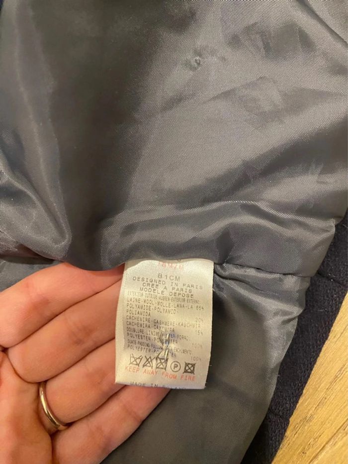 Manteau caban bleu marine Jacadi 18 mois - photo numéro 4