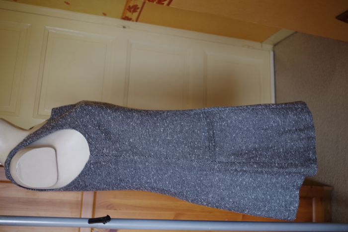 Jaye.e - Robe chasuble noir et gris chiné T L - photo numéro 8