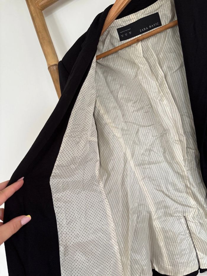 Veste blazer noire avec épaulettes - photo numéro 5