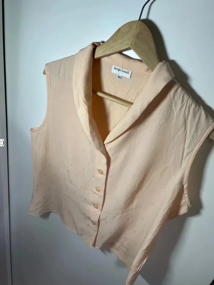 Chemise légère sans manches femme taille 44 / serge lavil - photo numéro 2
