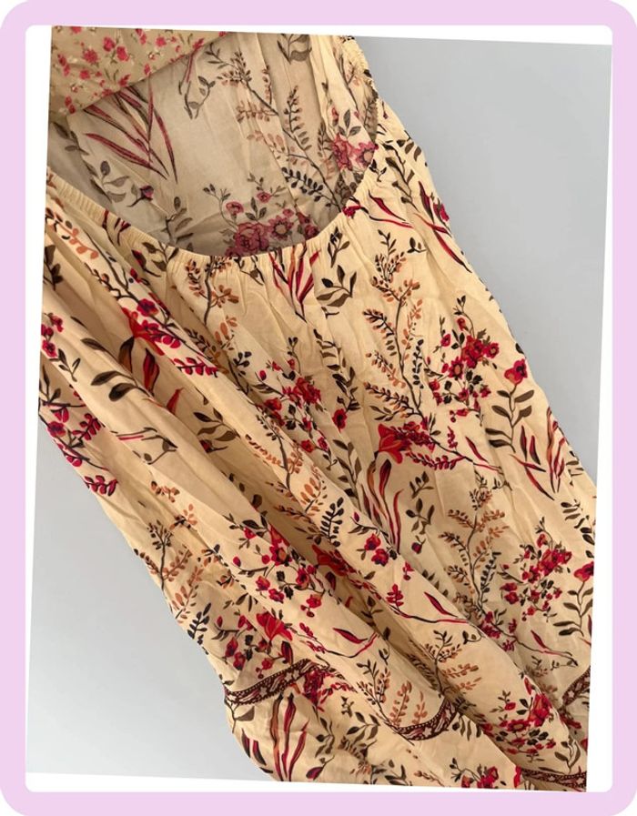 Robe Fleurie Crème – Pretty Summer – Taille M 👗 - photo numéro 3
