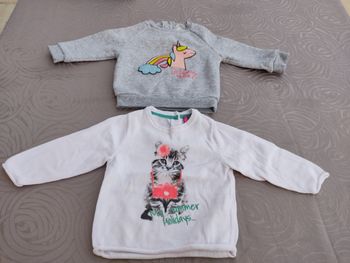 Lot de 2 pulls 6 mois