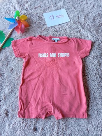 Combinaison short 12 mois