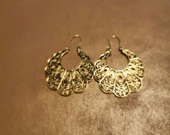 Boucles d'oreilles style Vintage doré