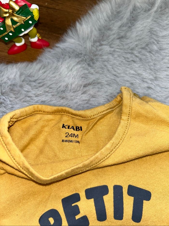 Haut manches longues jaune poussin - 24 mois - Kiabi - photo numéro 3