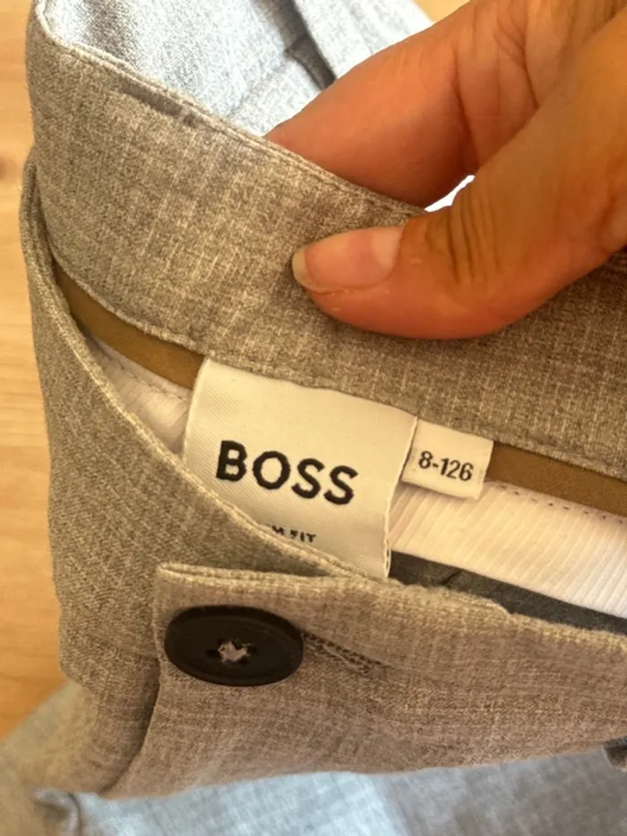 Costume boss authentique 8ans gris Chiné - photo numéro 5