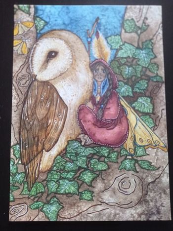 Affiche "Hibou" The Cottage Fairy