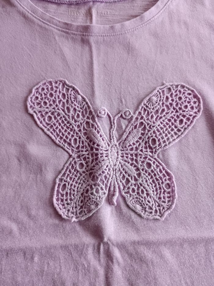 T - shirt mauve - photo numéro 3