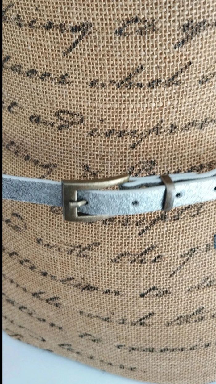 Ceinture argenté fine 90 cm - photo numéro 9
