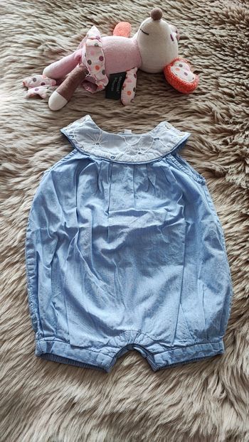 Barboteuse bleu Jacadi 1 mois