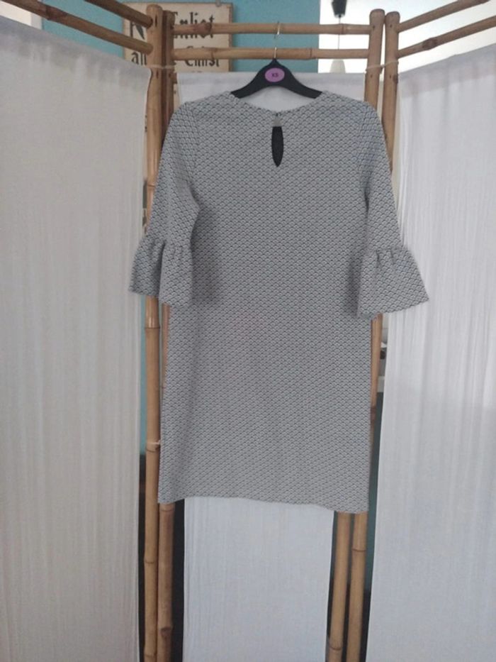 Robe manches 3quart linu grise taille 36 - photo numéro 2