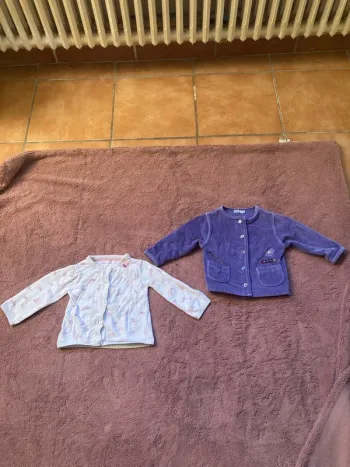 2 petits gilets 18 mois