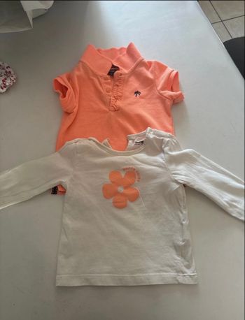 2 hauts fille 9 mois