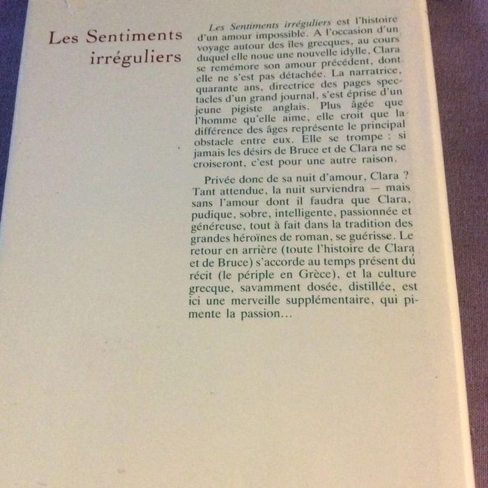 #les sentiments irréguliers Anne Pons - photo numéro 4