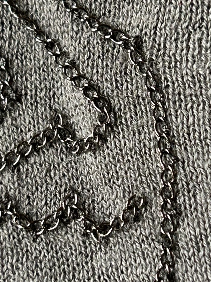 Pull gris ailes chaînes Berenice 38 neuf avec étiquette - photo numéro 8