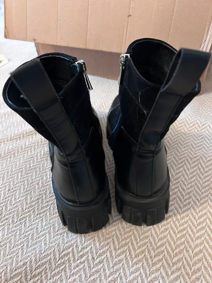 Bottines effet daim taille 38 - photo numéro 5