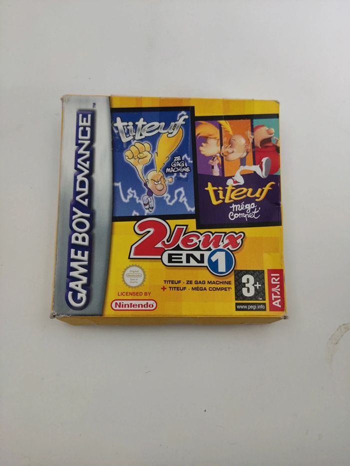 Game boy Advance GBA Nintendo titeuf 2 jeux en 1 mega compet ze gag machine - photo numéro 6