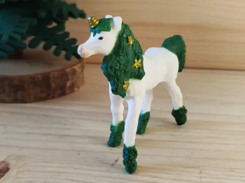 Schleich McDo licorne blanc et vert figurine animal imaginaire Bayala