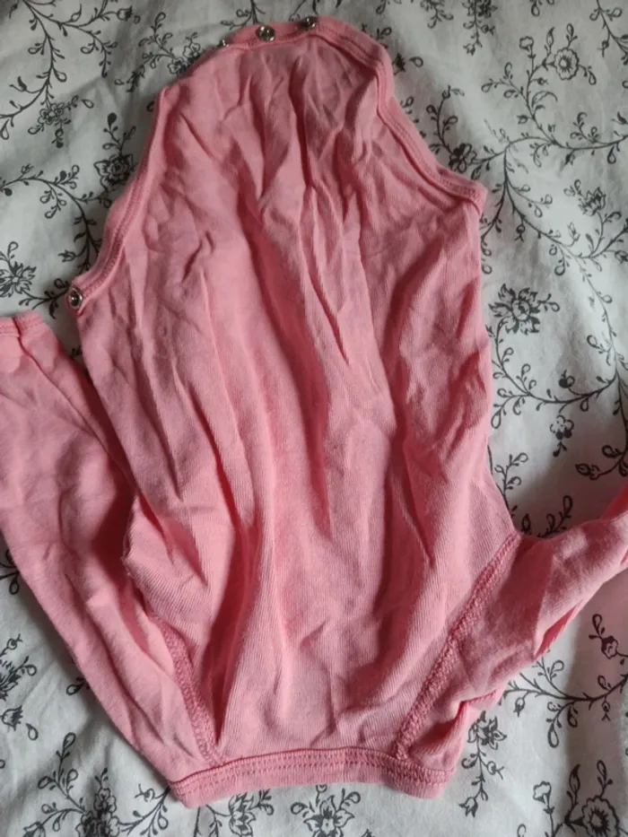 Body croisé petit bateau rose vif 54cm - photo numéro 4