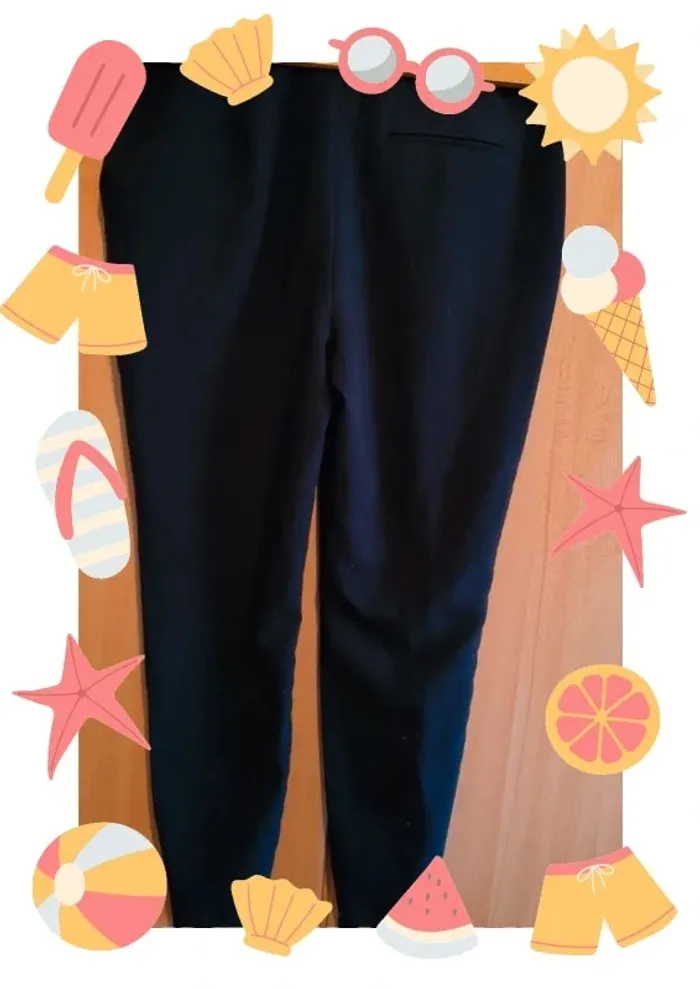 Pantalon carotte noir - photo numéro 8
