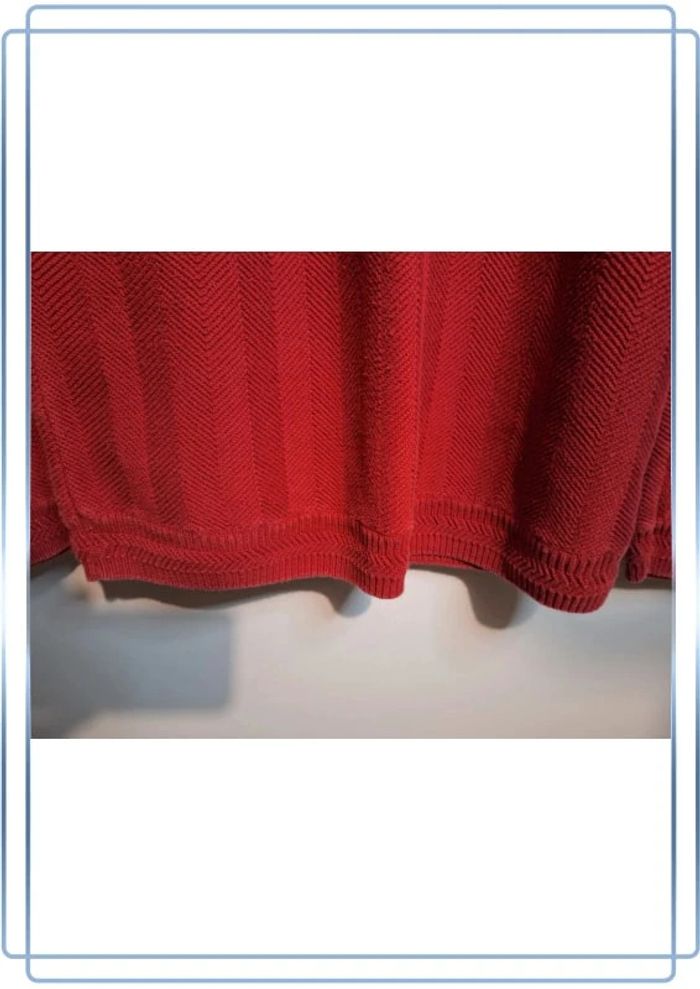 Pull / crewneck chaps by Ralph Lauren vintage rouge - taille XL / homme - col rond (117) - photo numéro 7
