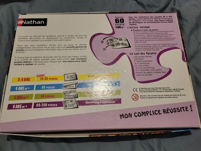 Puzzle Nathan 60 pièces Arthur et les minimoys 3 La guerre des deux mondes - photo numéro 2