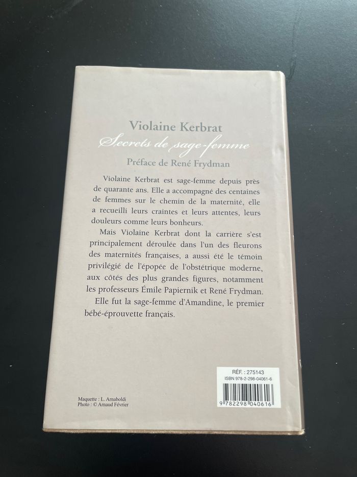 Livre adulte secrets de sage femme Violaine Kerbrat - photo numéro 2