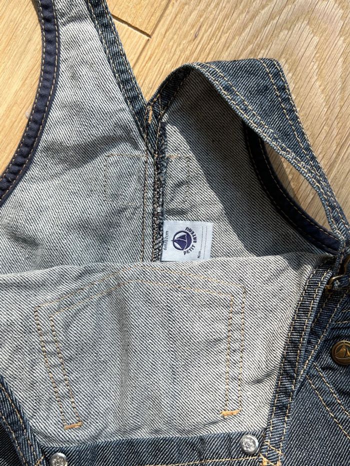 Salopette en jeans petit bateau 6 mois neuf sans étiquette - photo numéro 4