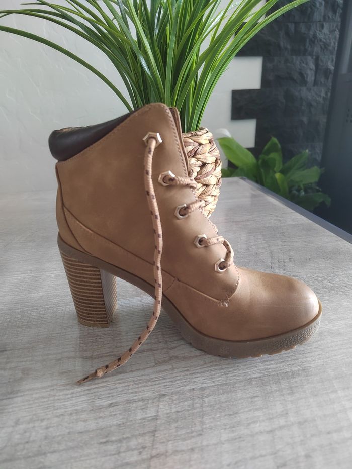 Bottines à talon marron femme taille 37 Jennyfer - photo numéro 7