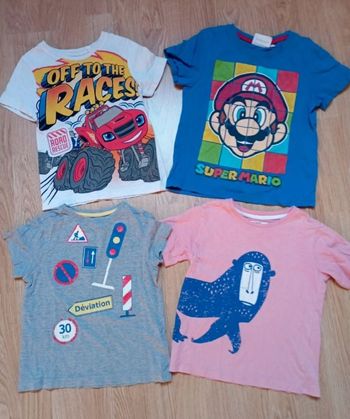 Lot de 4 t shirt imprimés