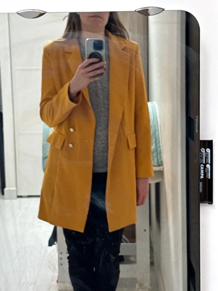 Veste blazer jaune - photo numéro 6