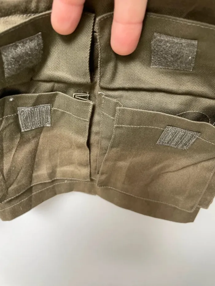 Military Marines Army Workwear Utility Vest Khaki Green Mens L - photo numéro 7