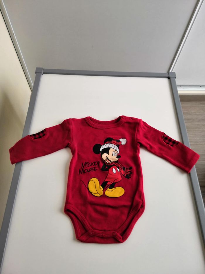 Ensemble 2 pièces (body + legging) Mickey 6 mois Disney - photo numéro 2