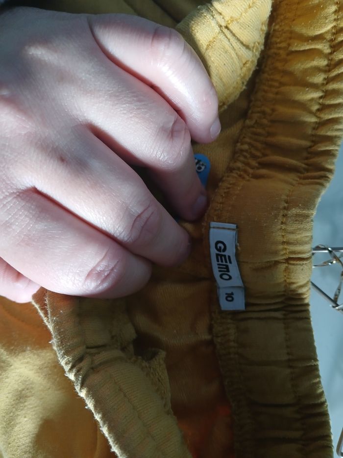 SHORT MOLLETON MOUTARDE GEMO - photo numéro 2