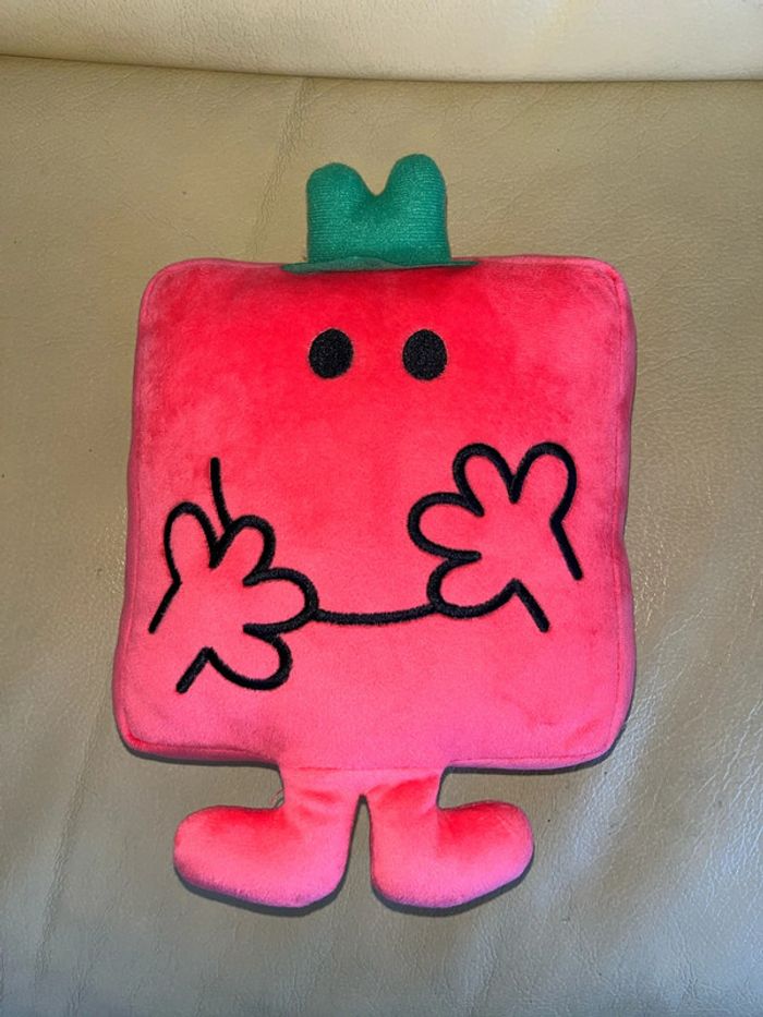 Peluche doudou coussin M. Costaud