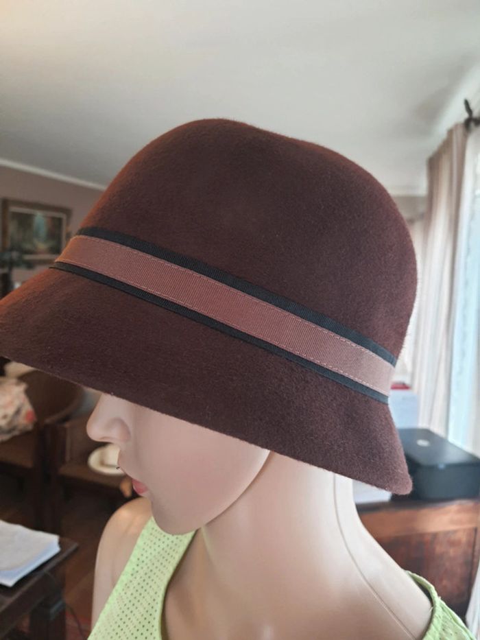 Chapeaux femme marron Veritas en laine 56cm - photo numéro 10