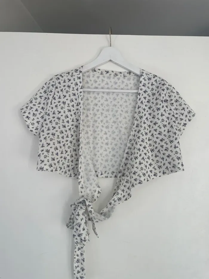 Crop top croisé devant L