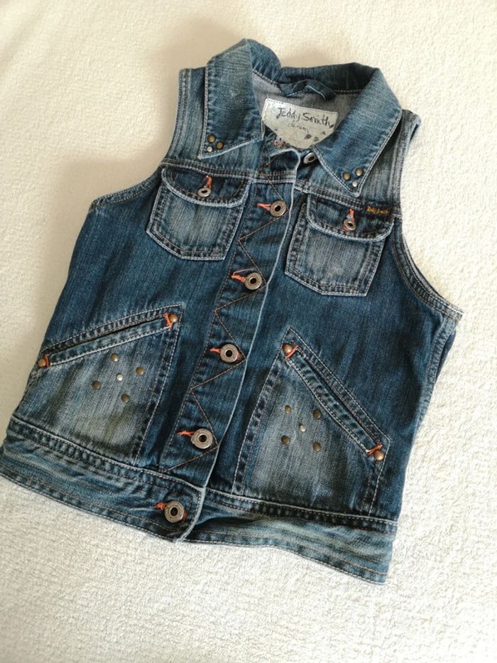 Veste jeans sans manches