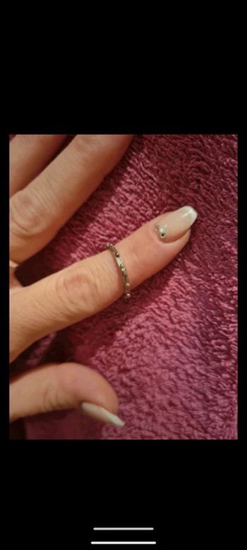 Bague chapelet couleur argenté