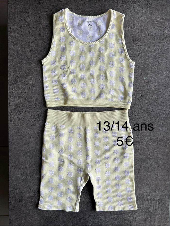 Ensemble short haut à fleurs