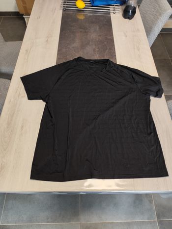 t-shirt sport noir polyester taille XL