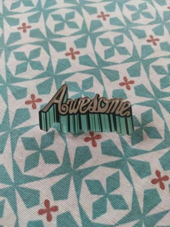 Broche badge Awesome